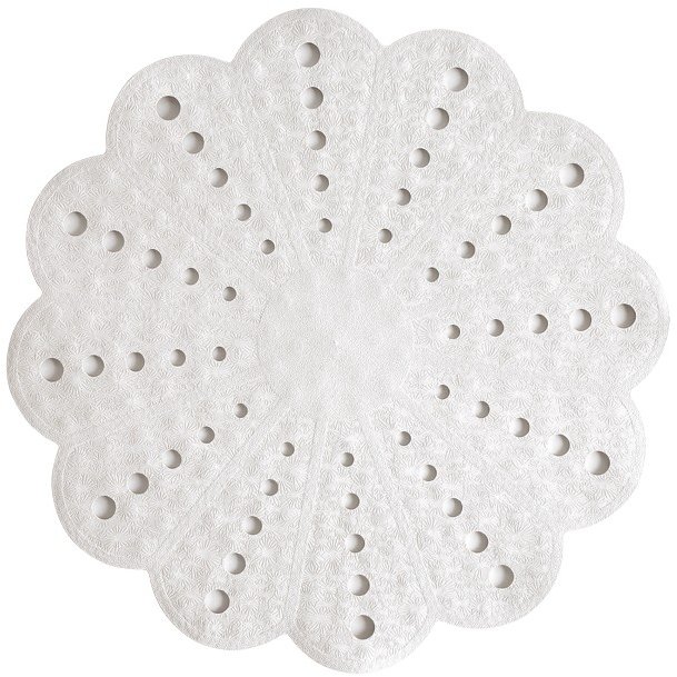 Showerdrape Shower Mat White Petal