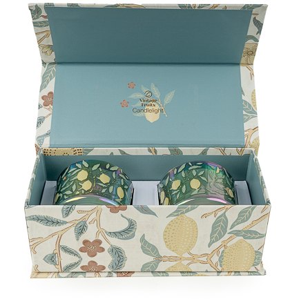 Morris & Co Set Of 2 Candles Fruit