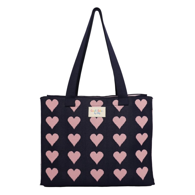 Zelly Heart Woven Tote Bag Medium