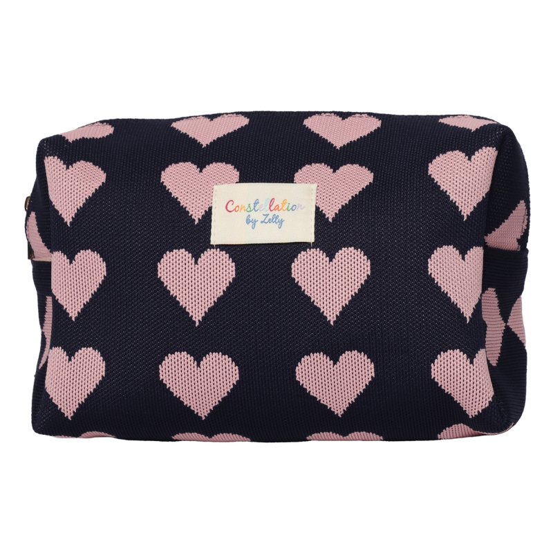 Zelly Heart Woven Wash Bag