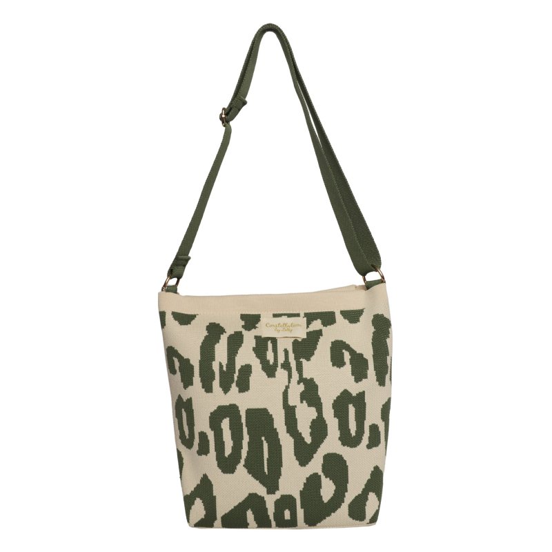 Zelly Woven Cross Body Bag Animal Green