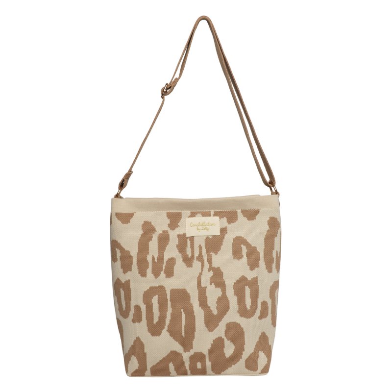 Zelly Woven Cross Body Bag Animal Natural