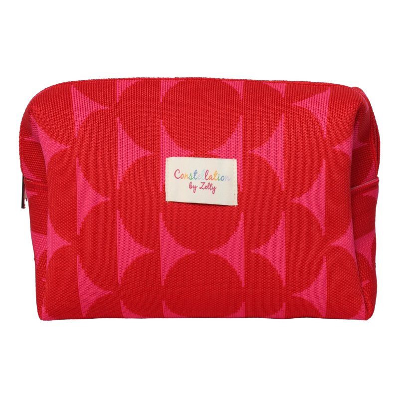 Zelly Woven Wash Bag Red