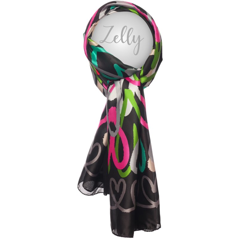 Zelly Graffiti Hearts Scarf