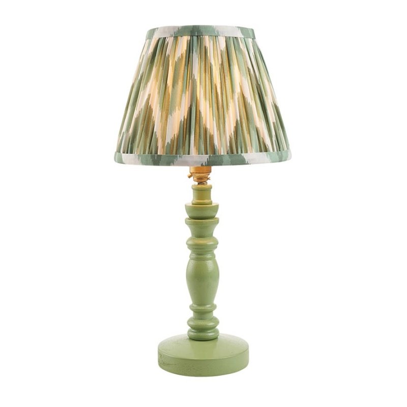 Endon Endon Cotswold Green Bilbury Lamp & 20cm Cotswold Green Zigzag Shade