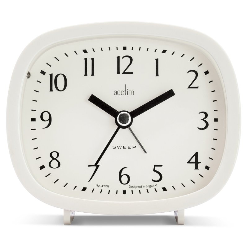 ACCTIM Acctim Hilda White Retro Alarm Clock
