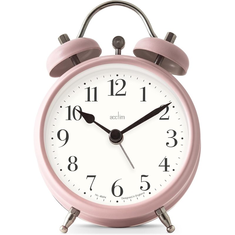 ACCTIM Acctim Shefford Dusty Rose Alarm Clock