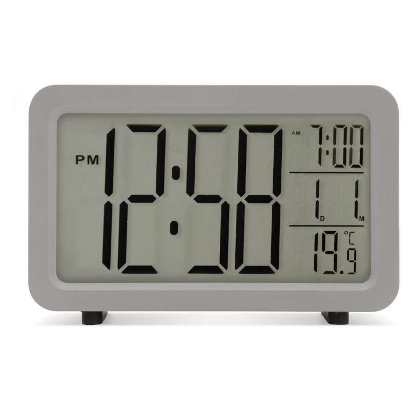 ACCTIM Acctim Harley Pigeon Grey LCD Alarm Clock