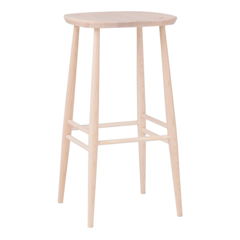 Ercol Collection Bar Stool white background