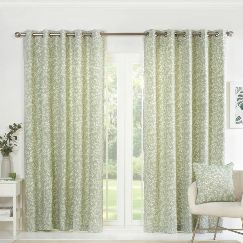 Sundour Sundour Sade Green Curtains