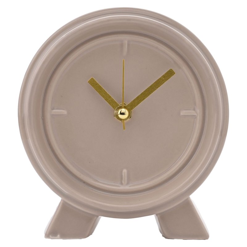 Widdop Interval Ceramic Mantle Clock Biscuit