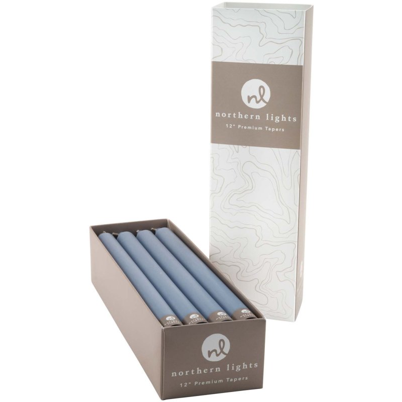 Widdop Northern Lights 12" Taper Candle Prairie Blue