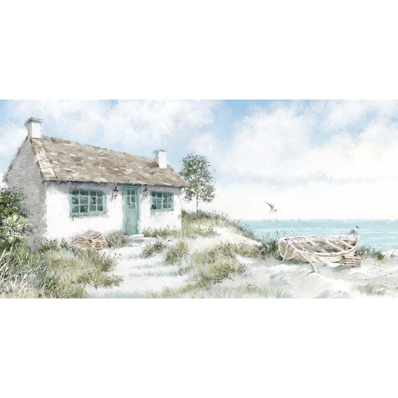 Artko Artko Lobster Pot Cottage Canvas Print
