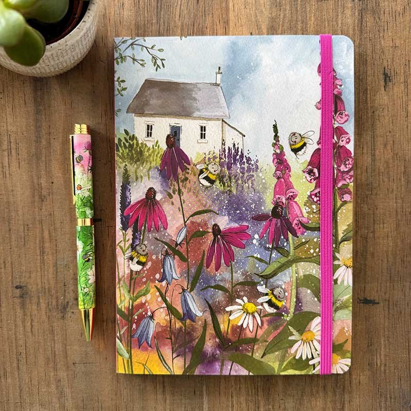 Alex Clark Bee Garden Large Chunky Notebook