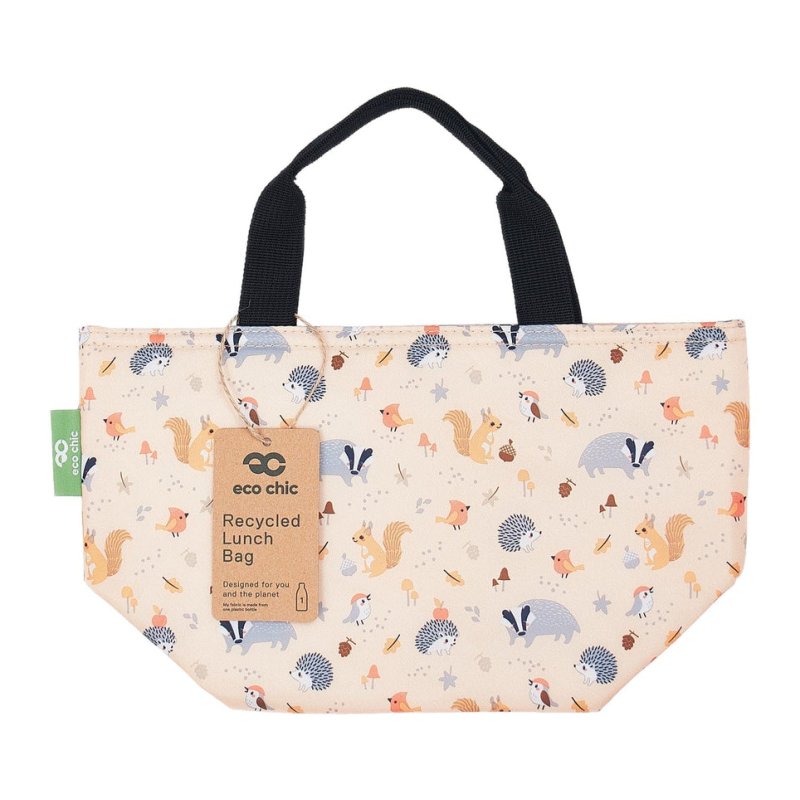 Eco Chic Woodland Mustard Insulated Lunch Bag