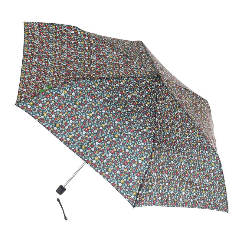 Eco Chic Black Ditsy Mini Umbrella