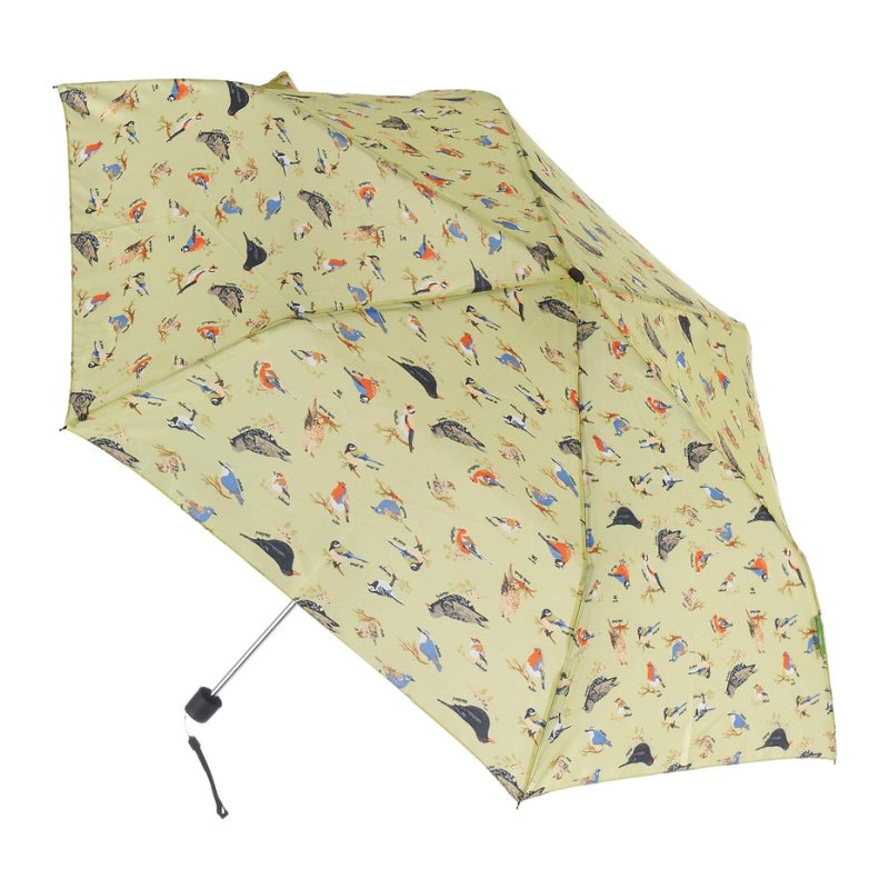 Eco Chic Green Wild Birds Mini Umbrella