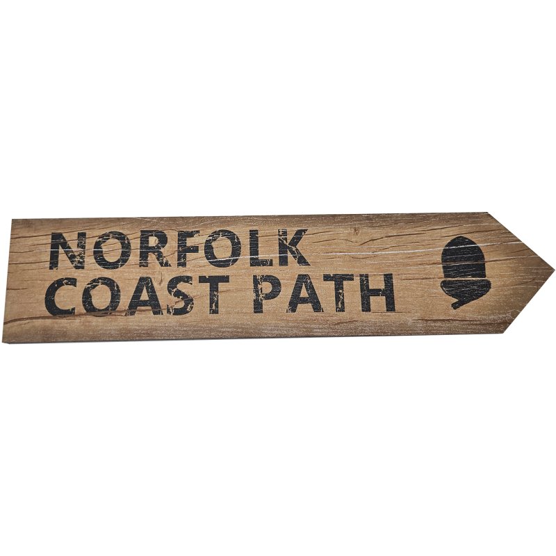 Zippy & George Norfolk Coast Path Directional Sign