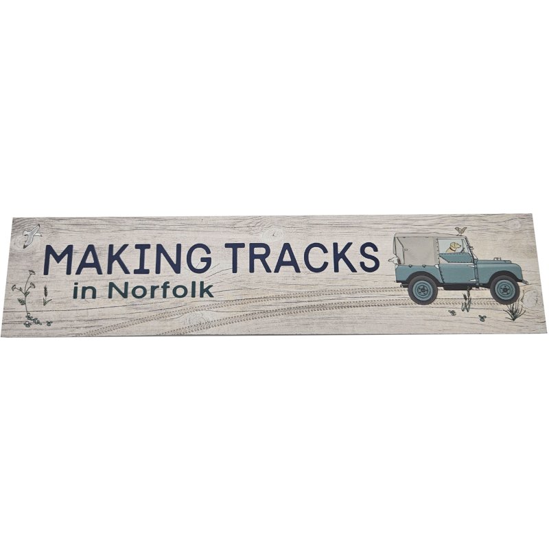 Zippy & George Making Tracks In Norfolk Plaque