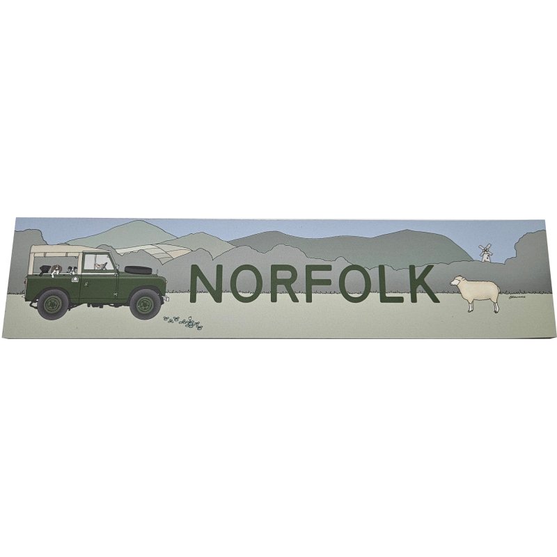 Zippy & George Landrover Mark I In Norfolk Plaque