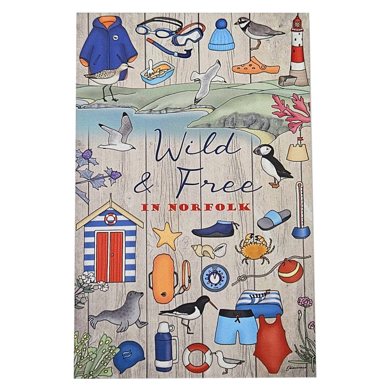 Zippy & George Wild & Free Swimming In Norfolk Plaques small