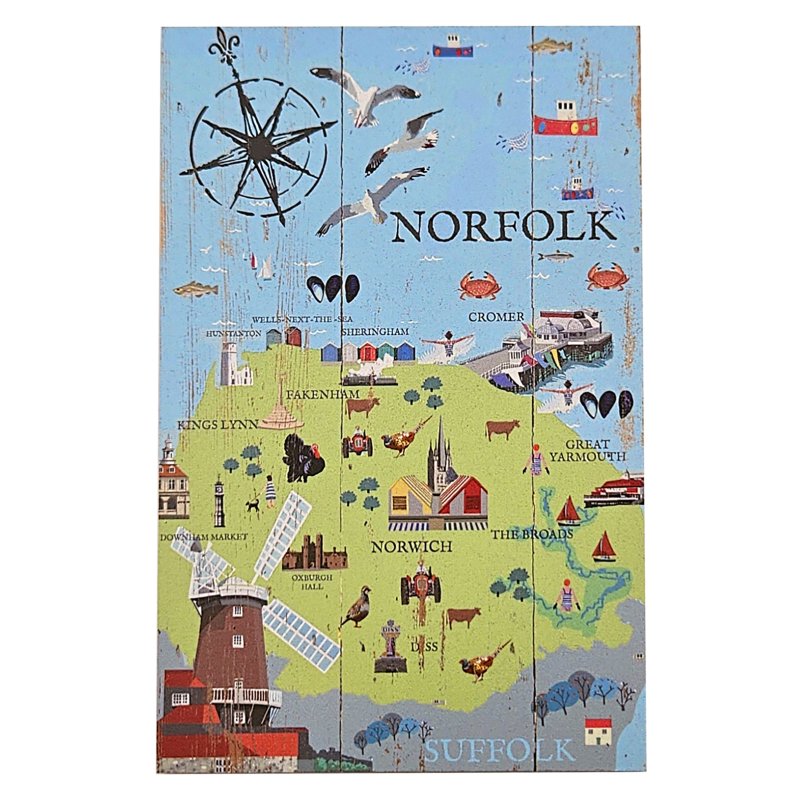 Zippy & George Norfolk Windmill Plaques small