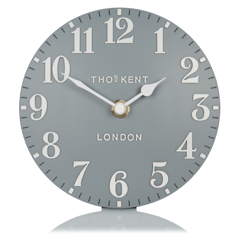 Thomas Kent 6" Arabic Flax Blue Mantel Clock