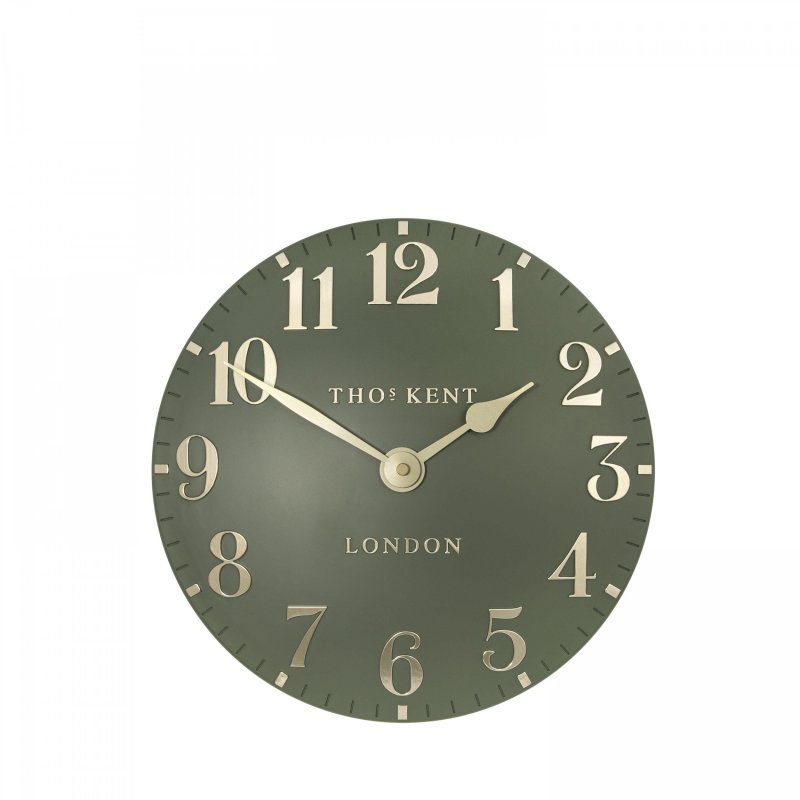 Thomas Kent 12" Arabic Lichen Green Wall Clock