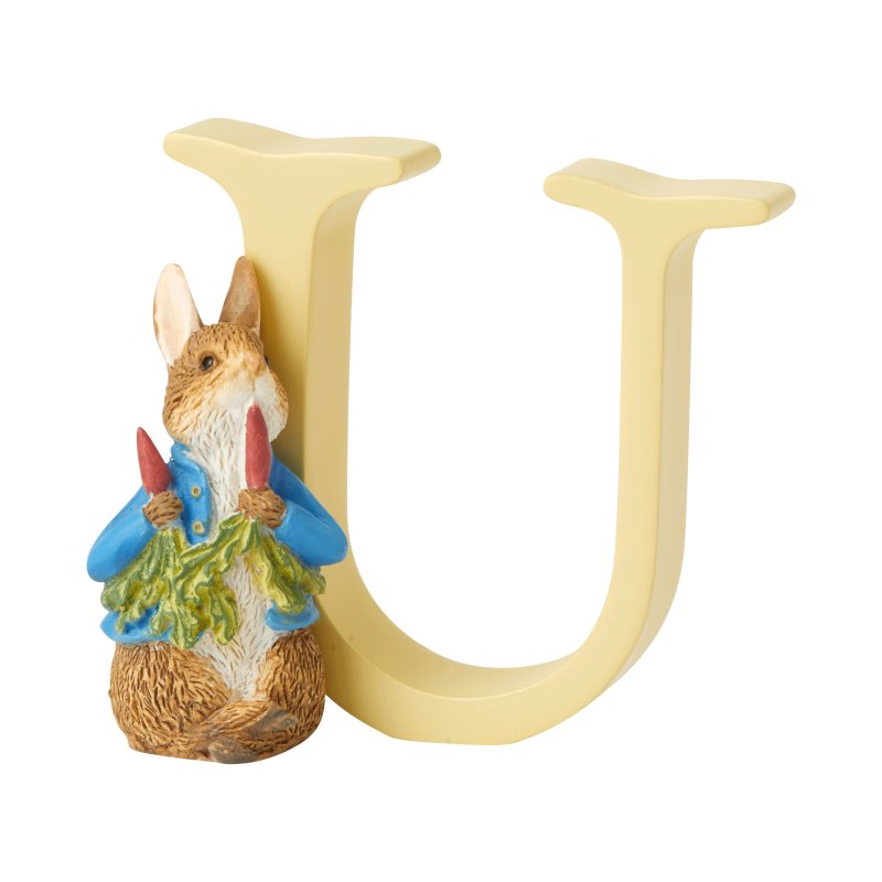 Beatrix Potter Alphabet U - Peter Rabbit with Radishes