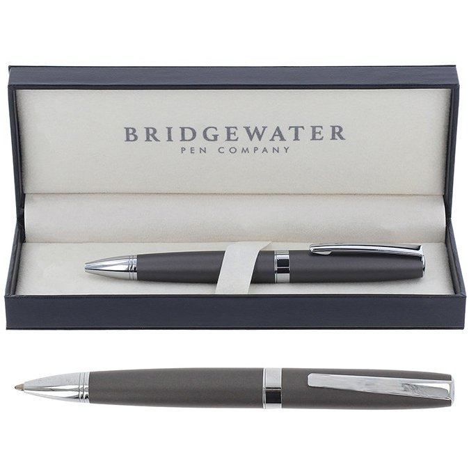 Bridgewater Pens Hereford Grey & Chrome Ball Pen