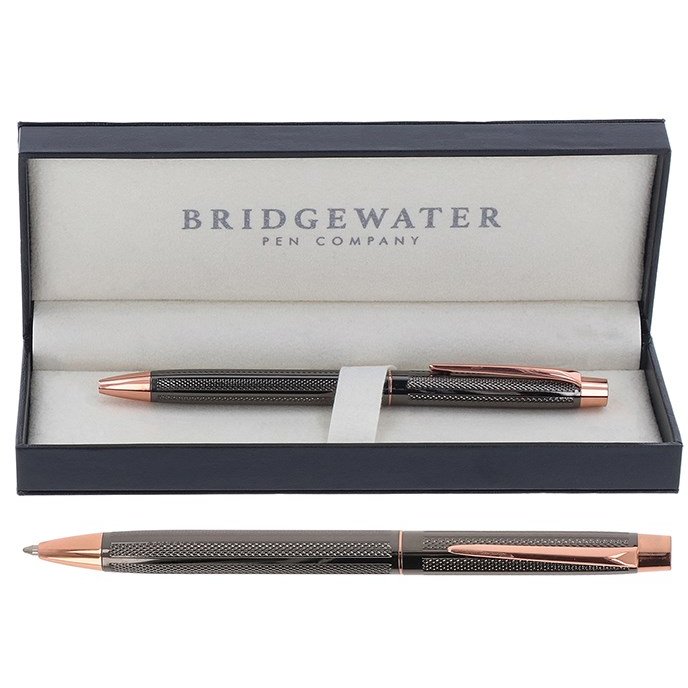 Bridgewater Pens Lincoln Gunmetal & Rose Gold Ball Pen