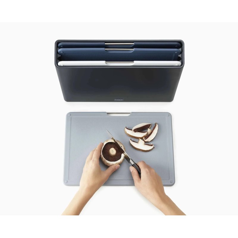 Joseph Joseph Joseph Joseph Editions 4 Piece Large Graphite Chopping Board Set