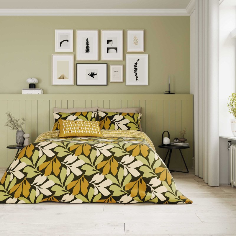 Helena Springfield Otto Duvet Cover Set Chartreuse