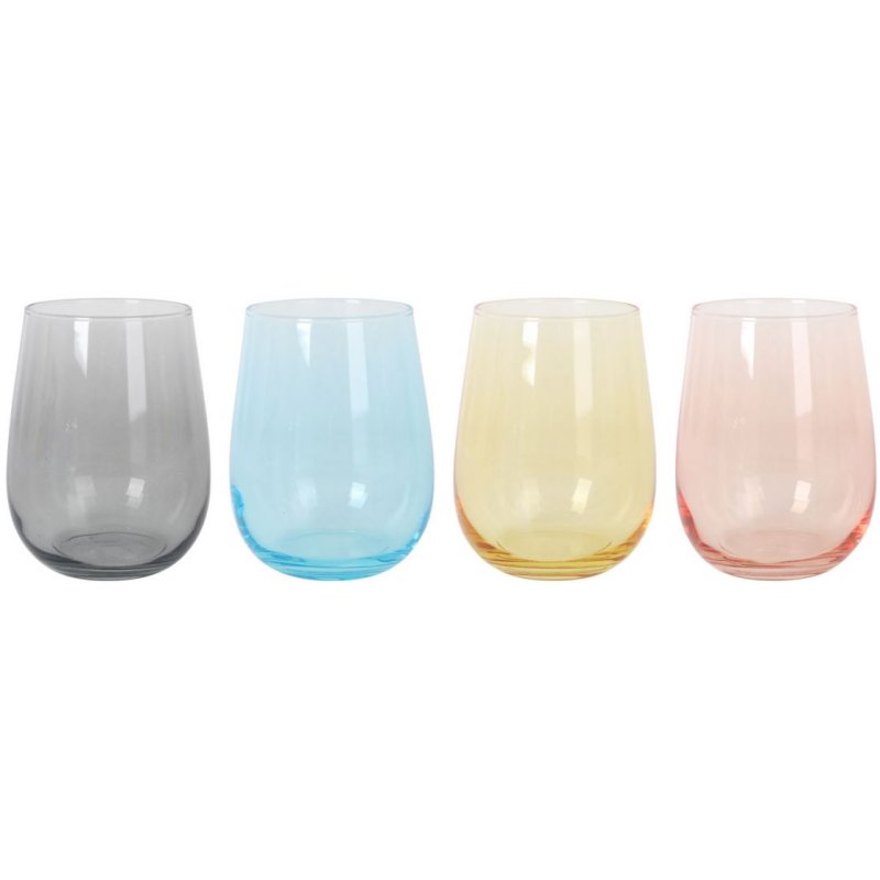 Lav Gaia Pastel Set Of 4 Glasses