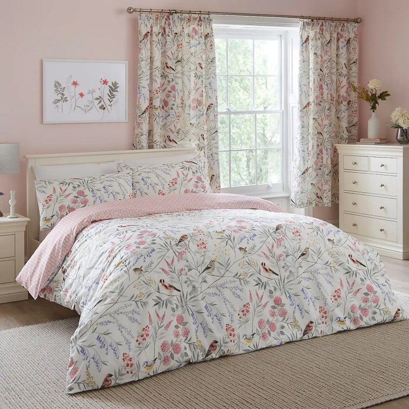 D&D D&D Pink Caraway Reversible Duvet Cover Set