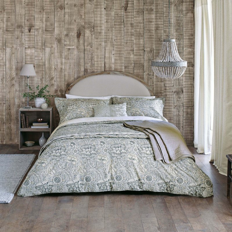 Morris & Co Morris & Co Grey Wandle Duvet Cover Set