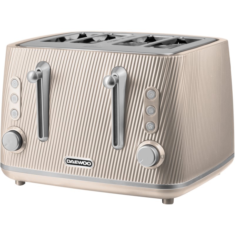 Daewoo Cascade 4 Slice Toaster Taupe