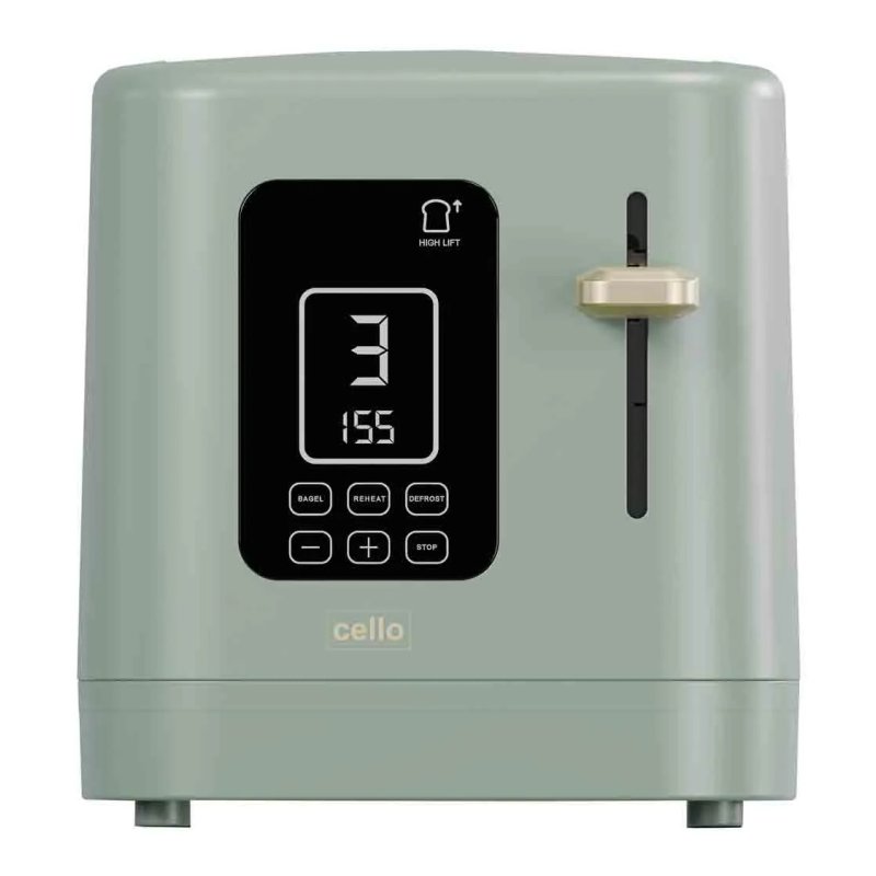 Cello Green 2 Slice Digital Toaster