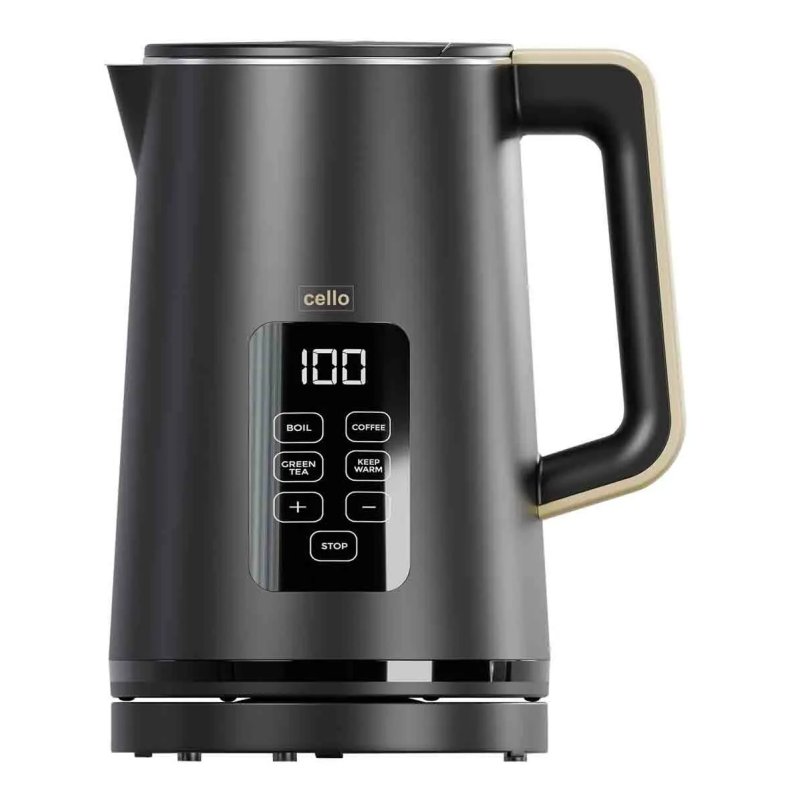 Cello Black Digital Kettle With Touch Panel