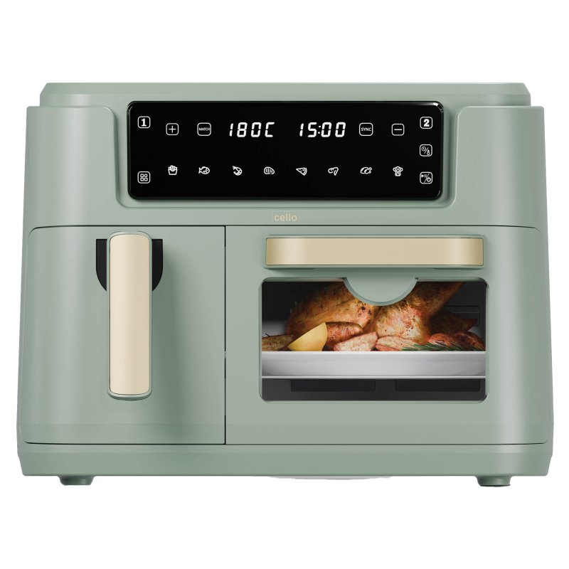 Cello Green Dual Zone Air Fryer With Oven