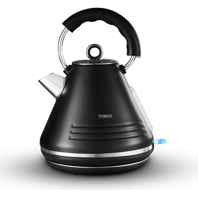 Tower Ash 1.7L Pyramid Kettle Black