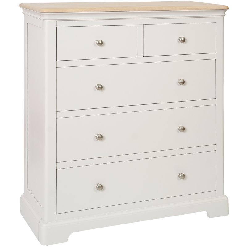 Broadway 2 Over 3 Chest In Grey Mist white background