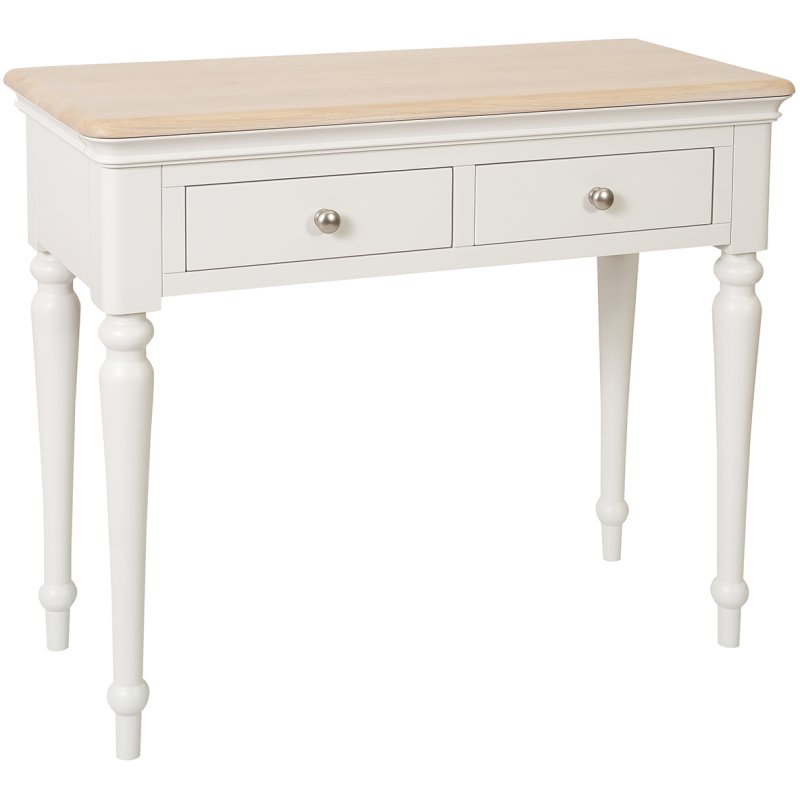 Broadway Dressing Table In Grey Mist on a white background