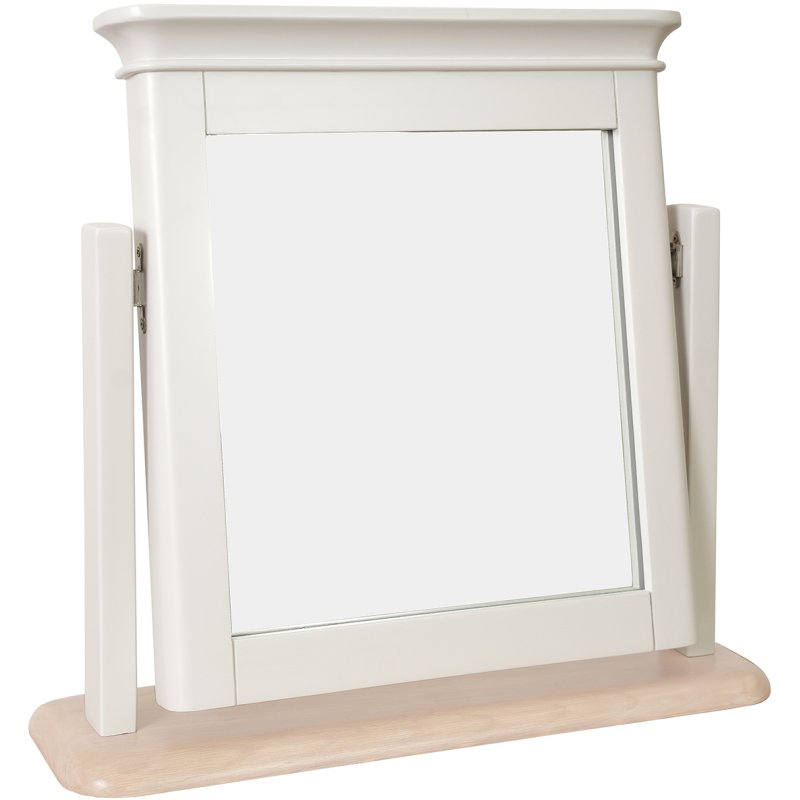 Broadway Dressing Table Mirror In Grey Mist on a white background