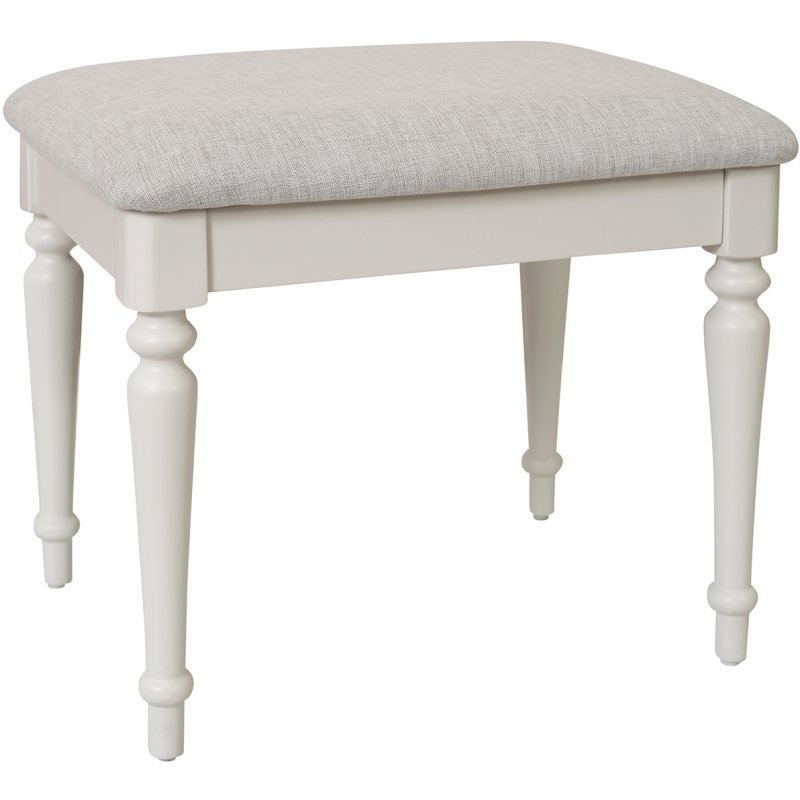 Broadway Stool In Grey Mist on a white background