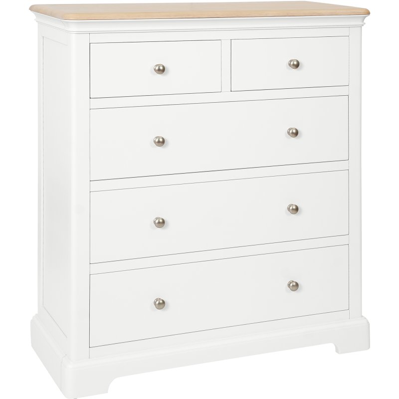 Broadway 2 Over 3 Chest In White on a white background
