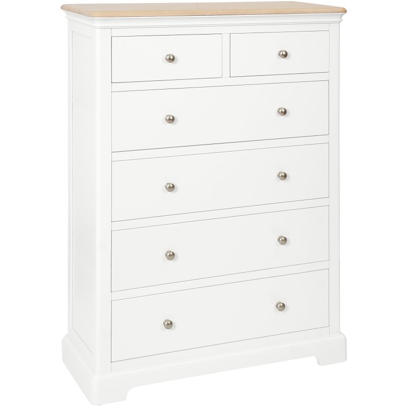 Broadway 2 Over 4 Chest In White on a white background