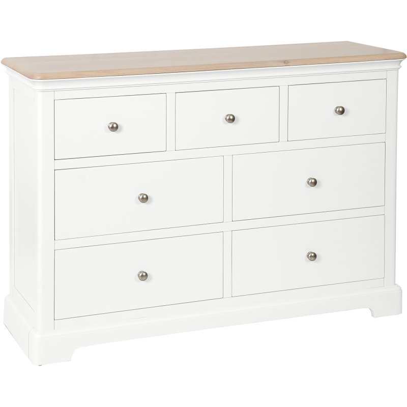 Broadway 3 Over 4 Chest In White on a white background