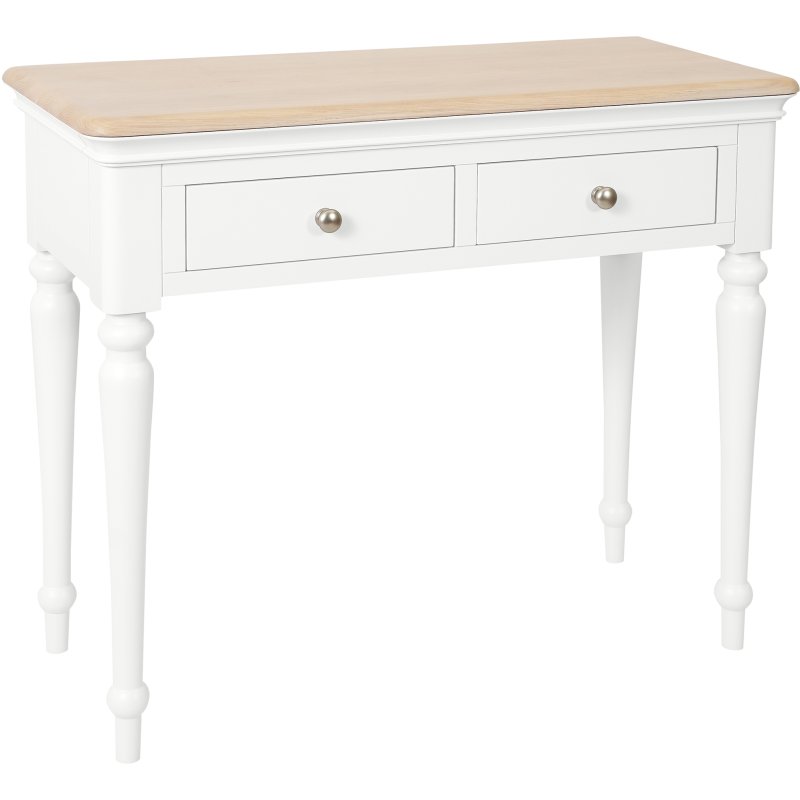 Broadway Dressing Table In White on a white background
