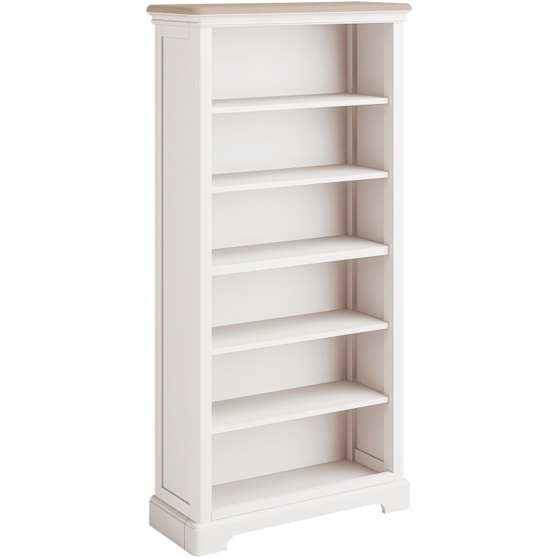 Broadway 6ft Bookcase In Grey Mist on a white background